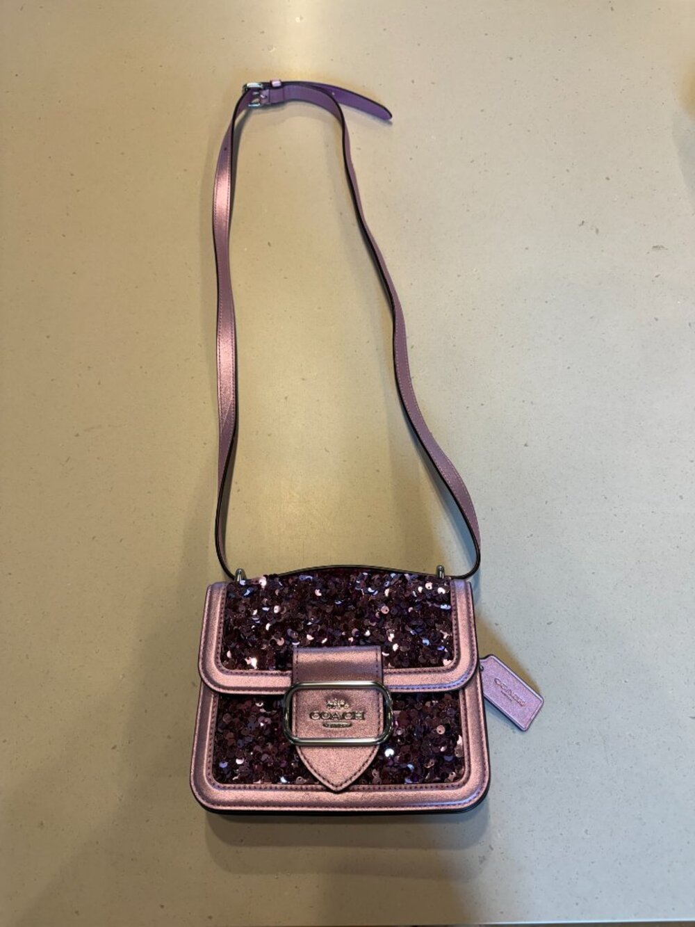 Coach Pink Sequin Crossbody Bag | Never Used ✨